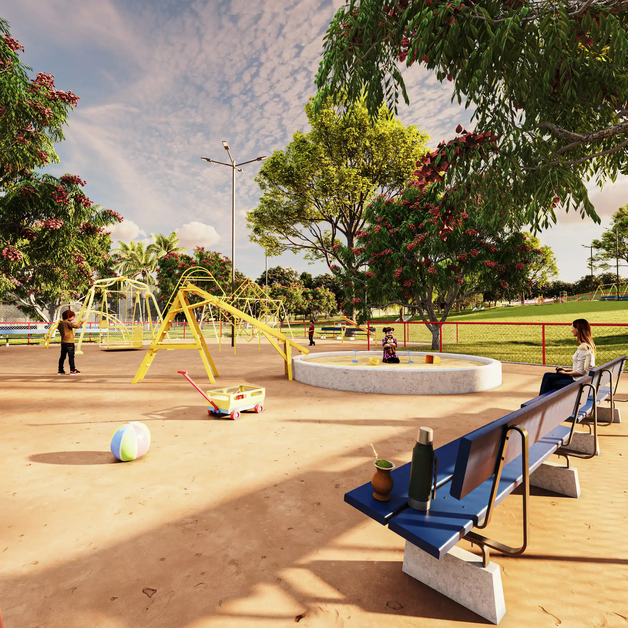 Playground juvenil da Praça Las Casas